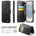 AUTSPACE for Samsung Galaxy S26 A15 Case RFID Blocking Wallet Leather Magnetic Phone Cover
