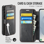 AUTSPACE for Samsung Galaxy S26 A15 Case RFID Blocking Wallet Leather Magnetic Phone Cover