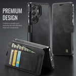 AUTSPACE for Samsung Galaxy S26 Ultra A15 Case RFID Blocking Wallet Leather Magnetic Phone Cover