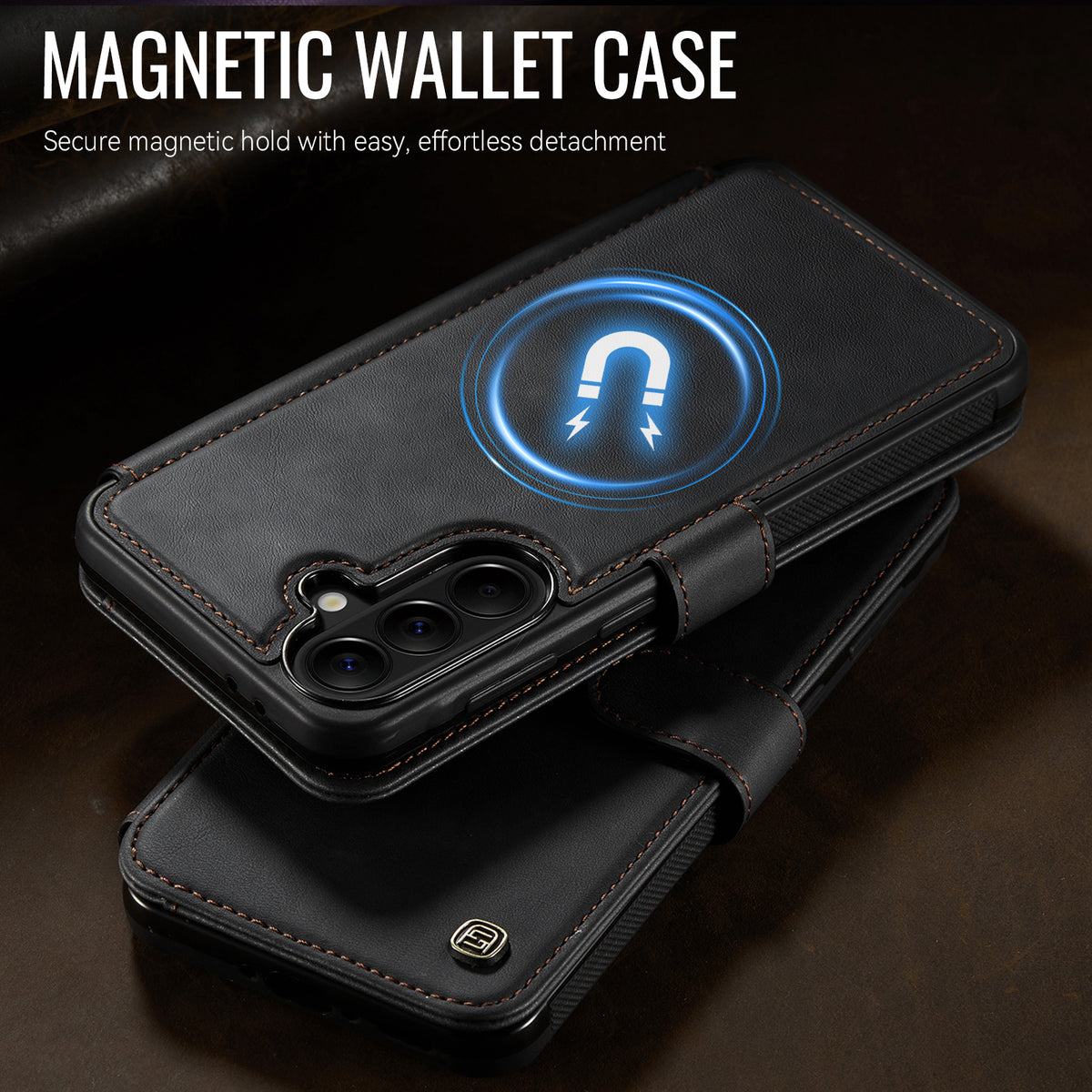 AUTSPACE for Samsung Galaxy A37 5G A15 Case RFID Blocking Wallet Leather Magnetic Phone Cover