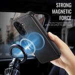 AUTSPACE for Samsung Galaxy A37 5G A15 Case RFID Blocking Wallet Leather Magnetic Phone Cover