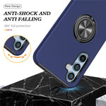 For Samsung Galaxy A37 5G Case PC + TPU Phone Cover with Rotatable Ring Holder