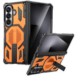 For Samsung Galaxy Z Fold8 Ultra / Z Fold7 5G Case Kickstand Hinge Protection Rugged PC + TPU Phone Cover