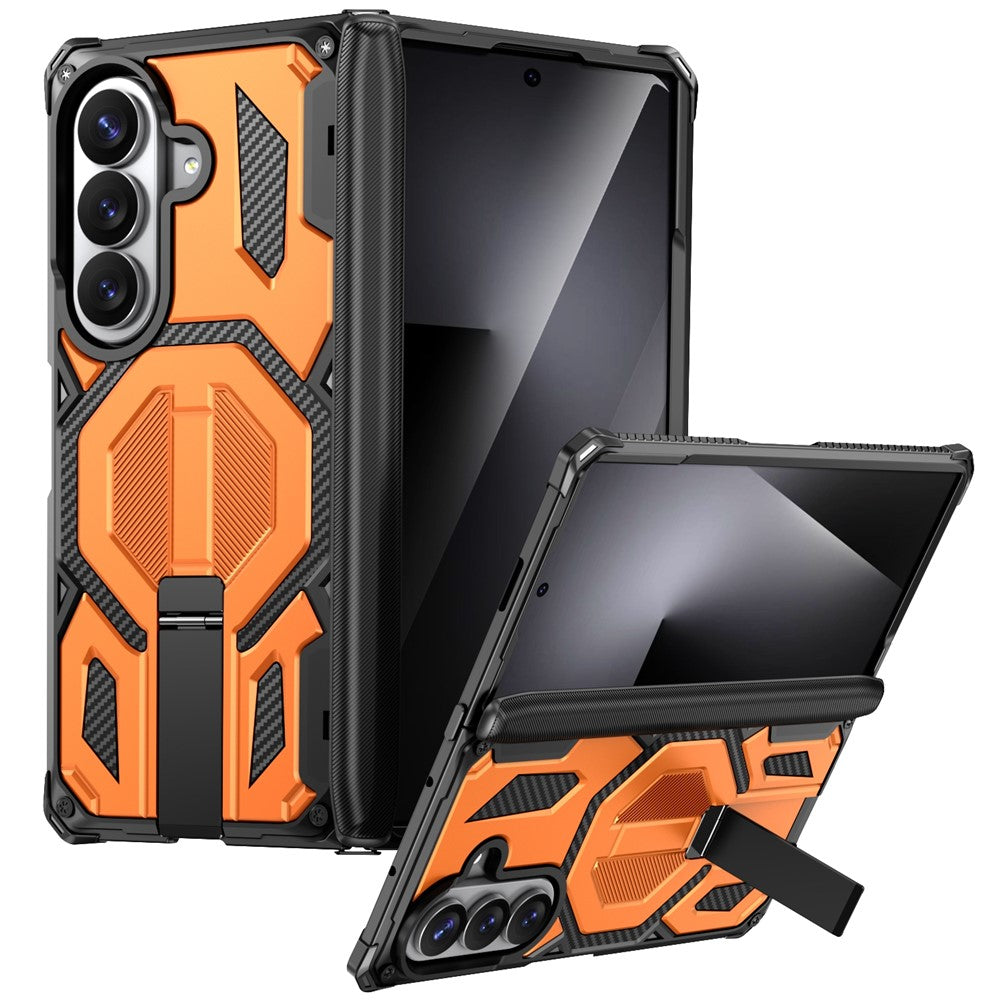 For Samsung Galaxy Z Fold8 Ultra / Z Fold7 5G Case Kickstand Hinge Protection Rugged PC + TPU Phone Cover