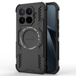 For Xiaomi 17T Magnetic Case Butterfly Armor Hollow Heat Dissipation PC + TPU Phone Cover