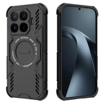 For Xiaomi 17T Magnetic Case Butterfly Armor Hollow Heat Dissipation PC + TPU Phone Cover
