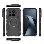 For Xiaomi 17T Magnetic Case Butterfly Armor Hollow Heat Dissipation PC + TPU Phone Cover