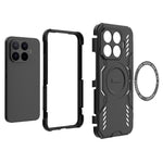 For Xiaomi 17T Pro Magnetic Case Butterfly Armor Hollow Heat Dissipation PC + TPU Phone Cover