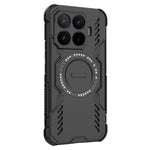 For Xiaomi 17T Pro Magnetic Case Butterfly Armor Hollow Heat Dissipation PC + TPU Phone Cover