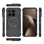 For Xiaomi 17T Pro Magnetic Case Butterfly Armor Hollow Heat Dissipation PC + TPU Phone Cover