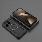 For Xiaomi 17T Pro Magnetic Case Butterfly Armor Hollow Heat Dissipation PC + TPU Phone Cover