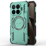 For Xiaomi 17T Pro Magnetic Case Butterfly Armor Hollow Heat Dissipation PC + TPU Phone Cover