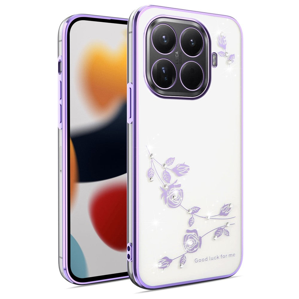 KADEM For Xiaomi 17T Pro Case Flower Rhinestone Decor TPU Phone Cover
