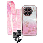 KADEM Til Xiaomi 17T Pro Cover Blomstermønster TPU Gradient Telefoncover med Snor