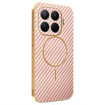 For Xiaomi 17T Pro Phone Case Carbon Fiber Textured Electroplated TPU Back Cover