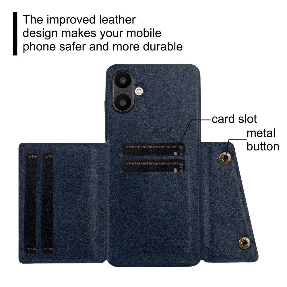 For Samsung Galaxy A08 5G / A08 4G / A07 5G Case with Card Slots Kickstand Leather + TPU Phone Cover