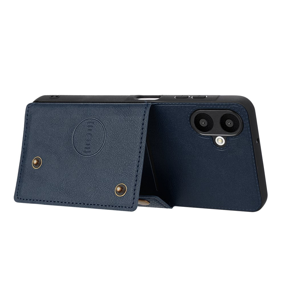 For Samsung Galaxy A08 5G / A08 4G / A07 5G Case with Card Slots Kickstand Leather + TPU Phone Cover