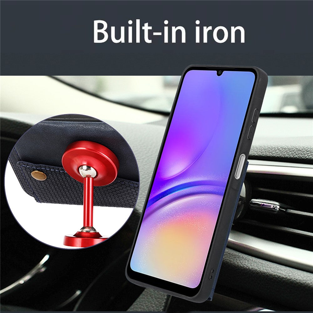For Samsung Galaxy A08 5G / A08 4G / A07 5G Case with Card Slots Kickstand Leather + TPU Phone Cover