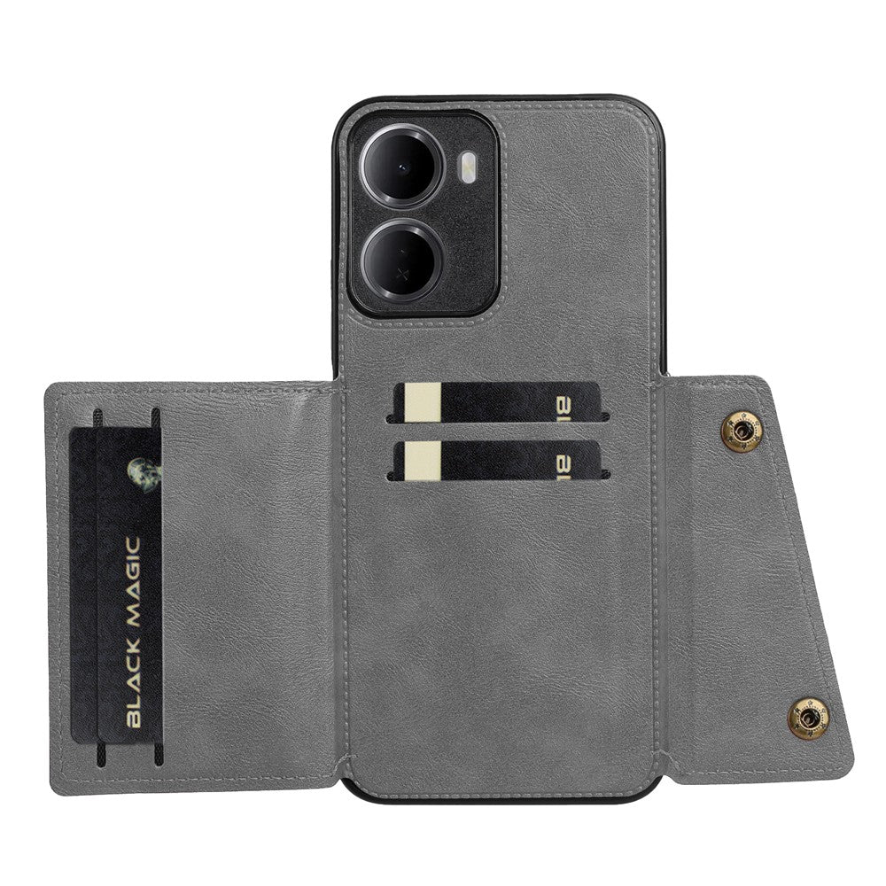 For Xiaomi Redmi 15a 5G Case with Card Slots Kickstand Leather + TPU Phone Cover