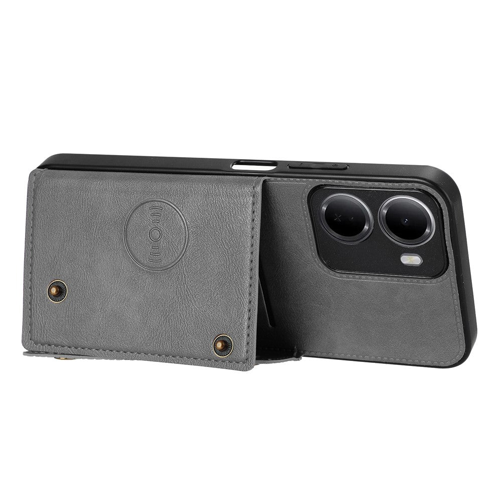 For Xiaomi Redmi 15a 5G Case with Card Slots Kickstand Leather + TPU Phone Cover