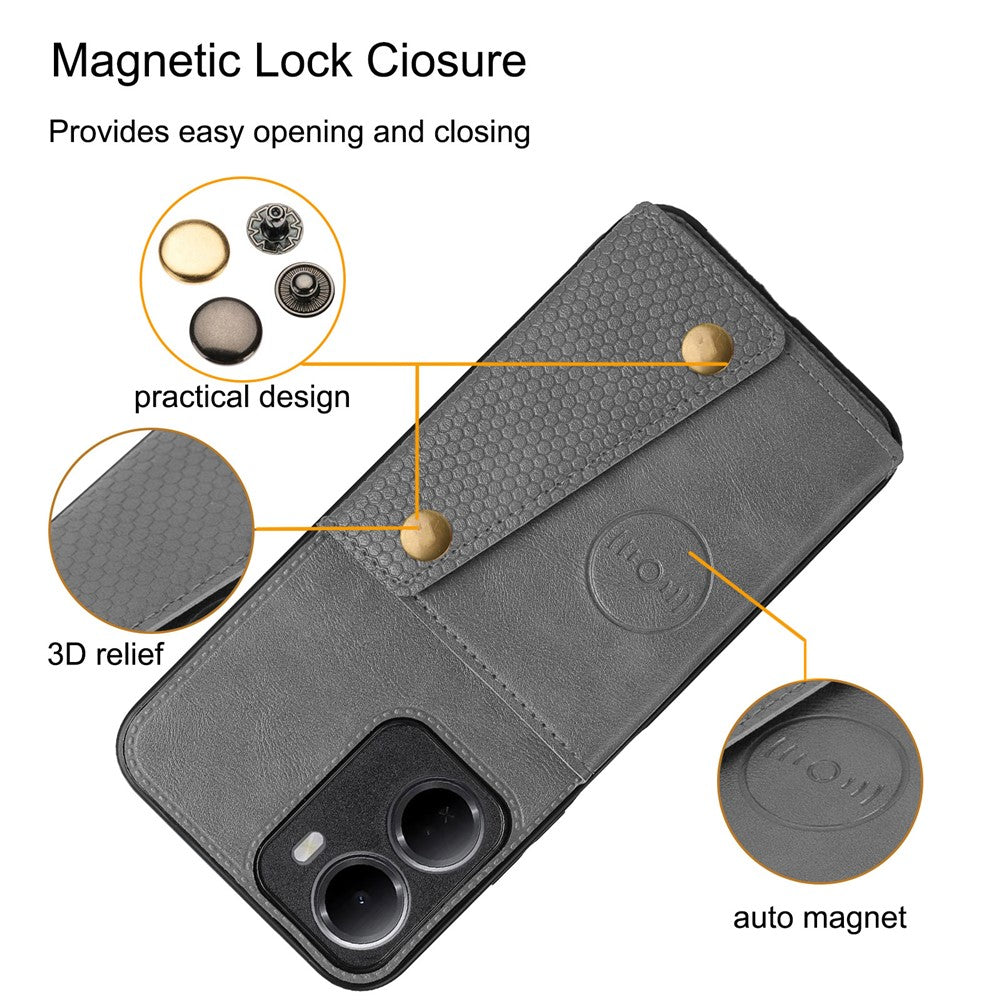For Xiaomi Redmi 15a 5G Case with Card Slots Kickstand Leather + TPU Phone Cover