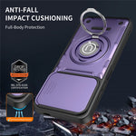 For Xiaomi Redmi Turbo 5 5G  /  Poco X8 Pro 5G Case with Slide Camera Cover Ring Kickstand PC + TPU Phone Shell