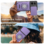 For Xiaomi Redmi Turbo 5 5G  /  Poco X8 Pro 5G Case with Slide Camera Cover Ring Kickstand PC + TPU Phone Shell