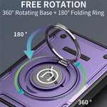 For Xiaomi Redmi Turbo 5 5G  /  Poco X8 Pro 5G Case with Slide Camera Cover Ring Kickstand PC + TPU Phone Shell