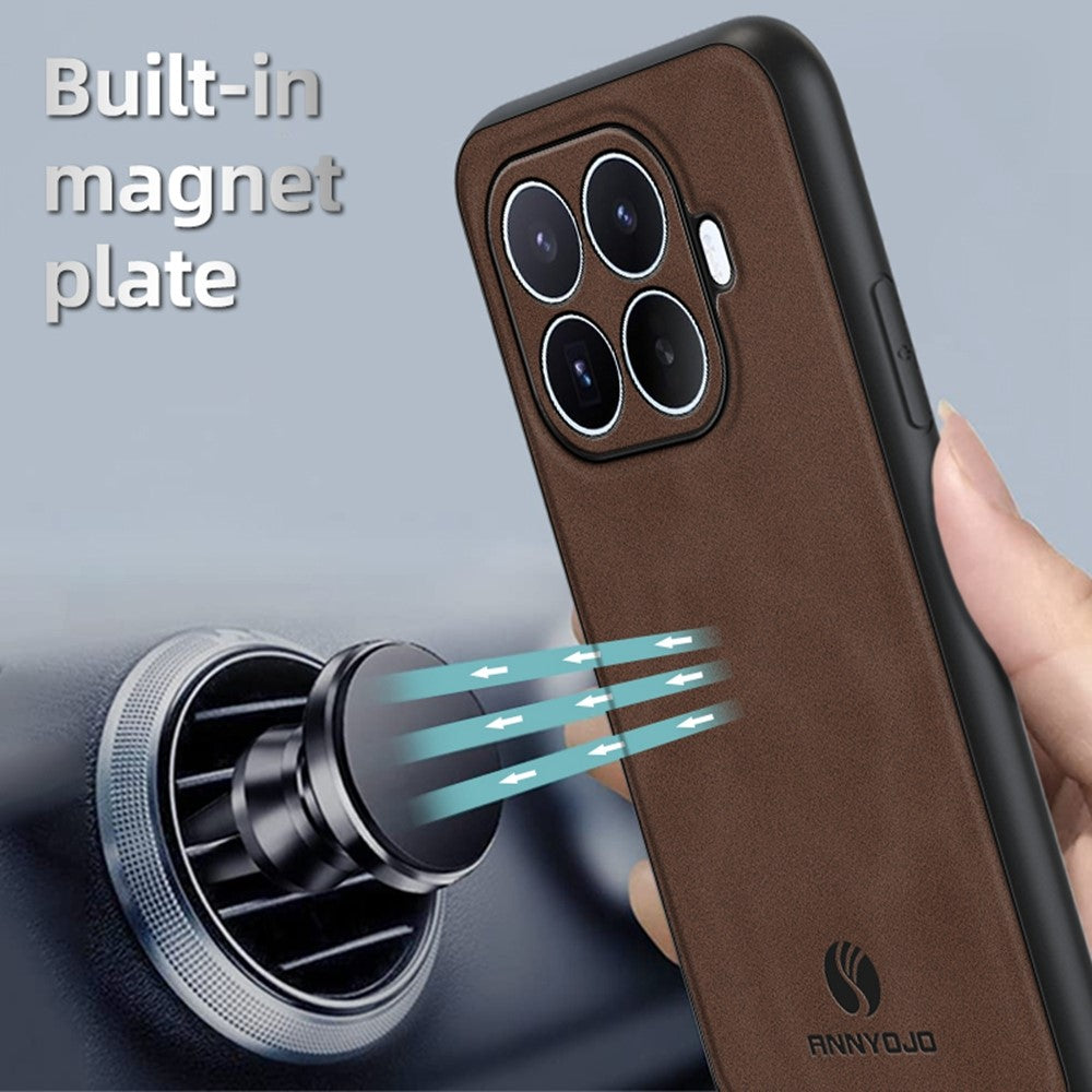 ANNYOJO Til Xiaomi 17T Pro telefoncover PU læder + PC + TPU anti-dråbe telefonbagside