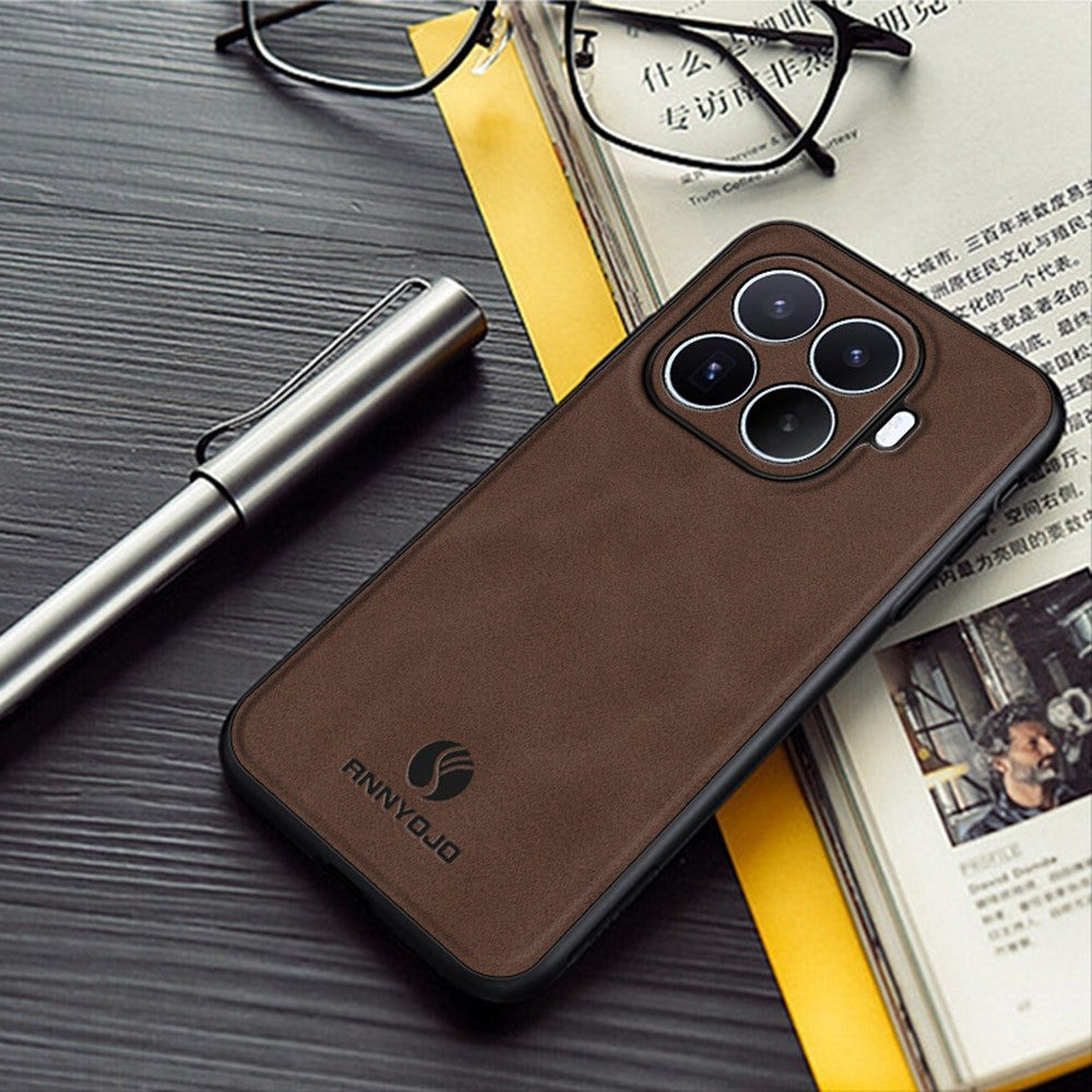 ANNYOJO Til Xiaomi 17T Pro telefoncover PU læder + PC + TPU anti-dråbe telefonbagside