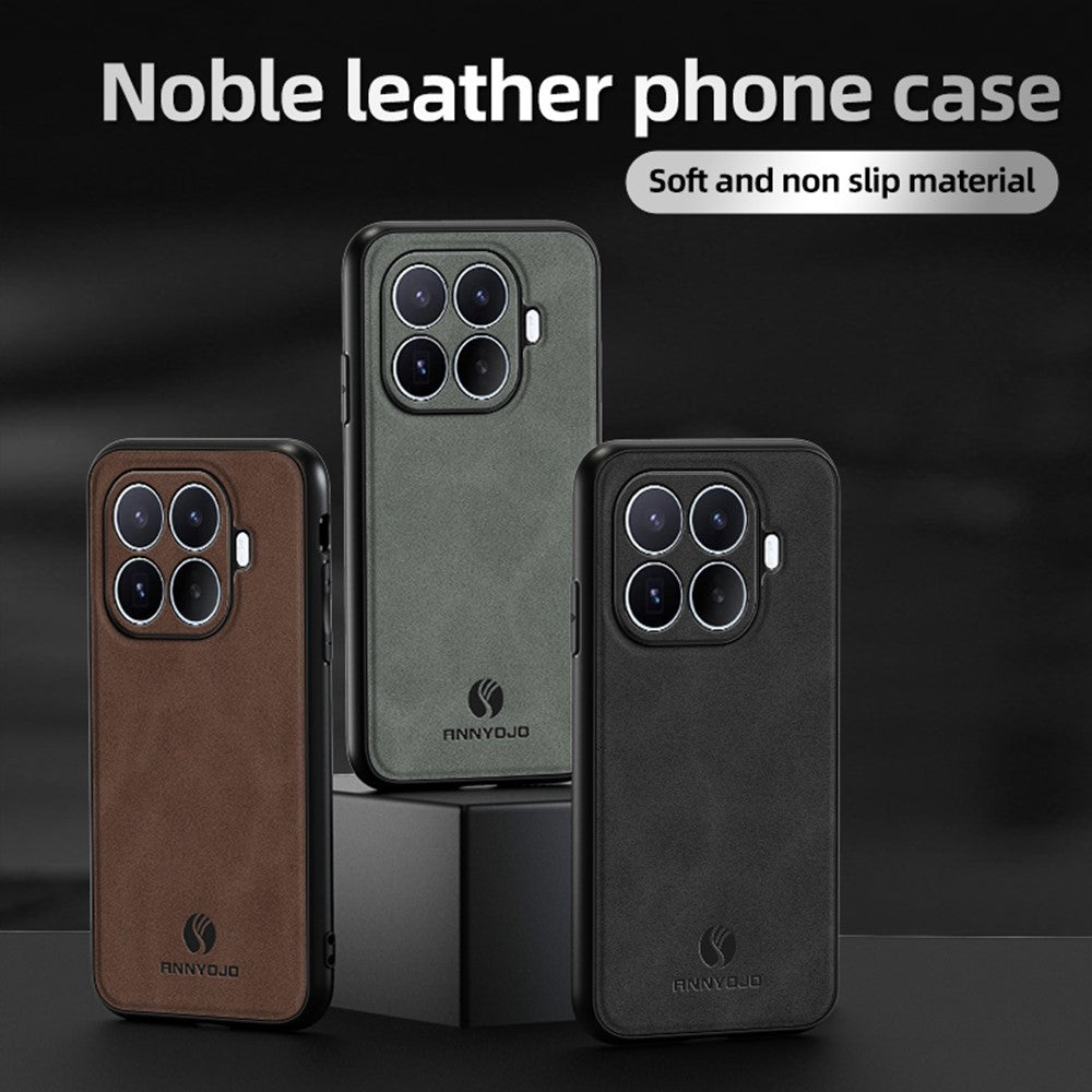 ANNYOJO Til Xiaomi 17T Pro telefoncover PU læder + PC + TPU anti-dråbe telefonbagside