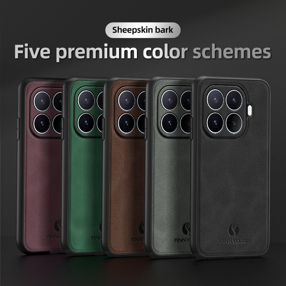 ANNYOJO Til Xiaomi 17T Pro telefoncover PU læder + PC + TPU anti-dråbe telefonbagside