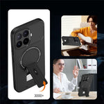 Til Xiaomi 17T Pro Cover Hudlignende Berøring Støtteben PC + TPU Telefoncover Understøtter Magnetisk Bilholder
