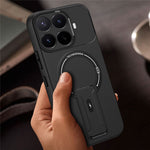 Til Xiaomi 17T Pro Cover Hudlignende Berøring Støtteben PC + TPU Telefoncover Understøtter Magnetisk Bilholder