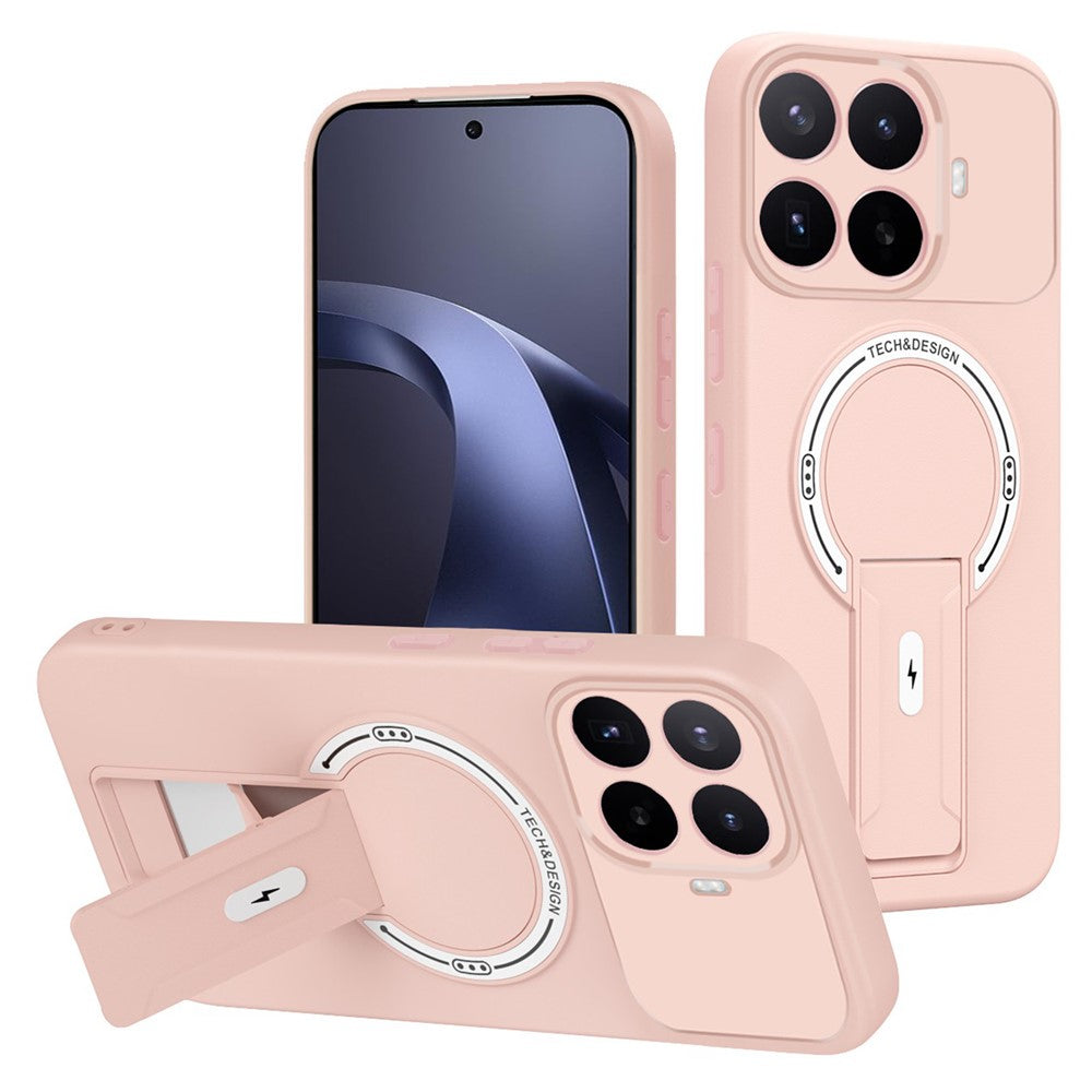 Til Xiaomi 17T Pro Cover Hudlignende Berøring Støtteben PC + TPU Telefoncover Understøtter Magnetisk Bilholder