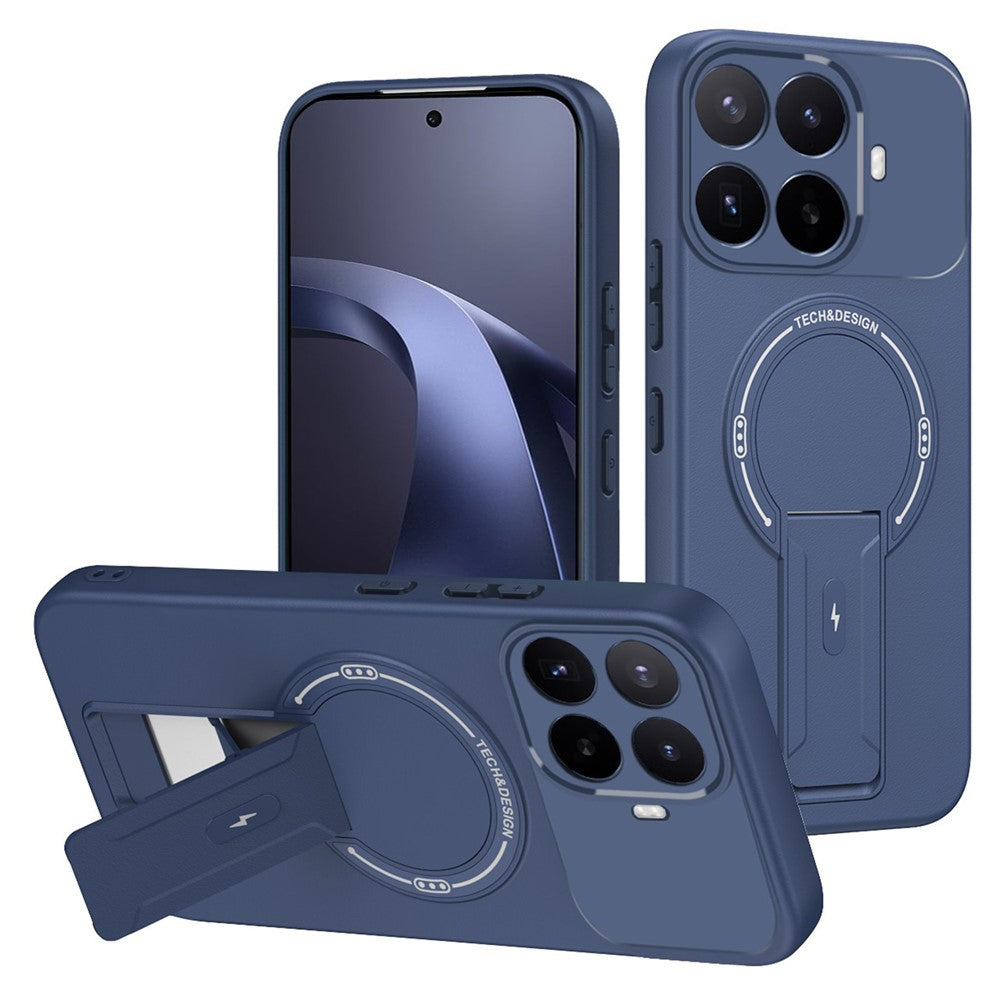 Til Xiaomi 17T Pro Cover Hudlignende Berøring Støtteben PC + TPU Telefoncover Understøtter Magnetisk Bilholder