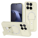 Til Xiaomi 17T Pro Cover Hudlignende Berøring Støtteben PC + TPU Telefoncover Understøtter Magnetisk Bilholder