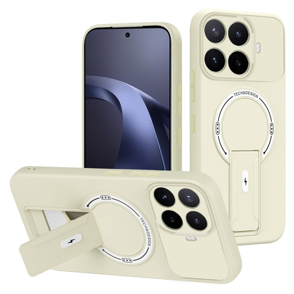 Til Xiaomi 17T Pro Cover Hudlignende Berøring Støtteben PC + TPU Telefoncover Understøtter Magnetisk Bilholder