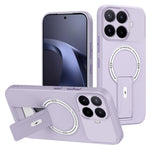 Til Xiaomi 17T Pro Cover Hudlignende Berøring Støtteben PC + TPU Telefoncover Understøtter Magnetisk Bilholder