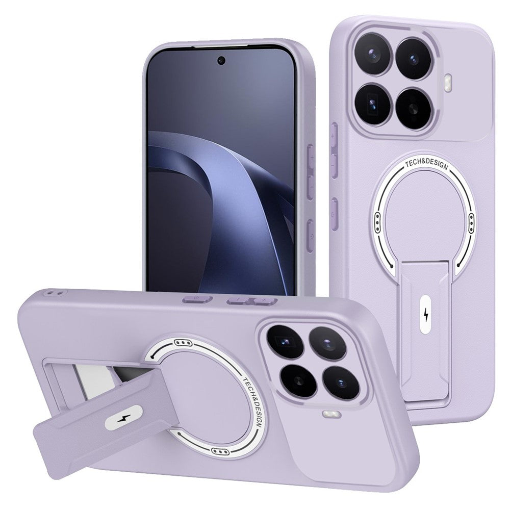 Til Xiaomi 17T Pro Cover Hudlignende Berøring Støtteben PC + TPU Telefoncover Understøtter Magnetisk Bilholder