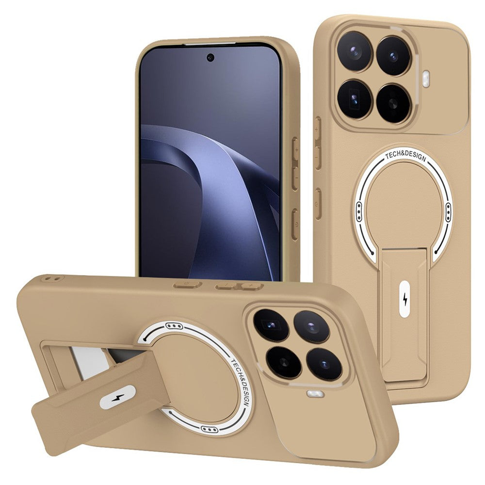 Til Xiaomi 17T Pro Cover Hudlignende Berøring Støtteben PC + TPU Telefoncover Understøtter Magnetisk Bilholder