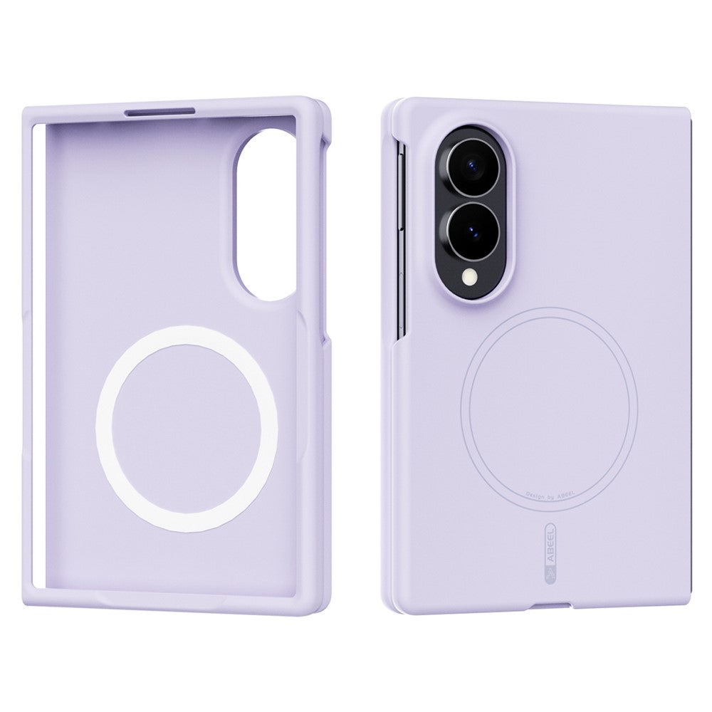 ABEEL Magnetisk Cover Til Samsung Galaxy Z Fold8 Skin Touch Flydende Silikone Telefon Bagcover