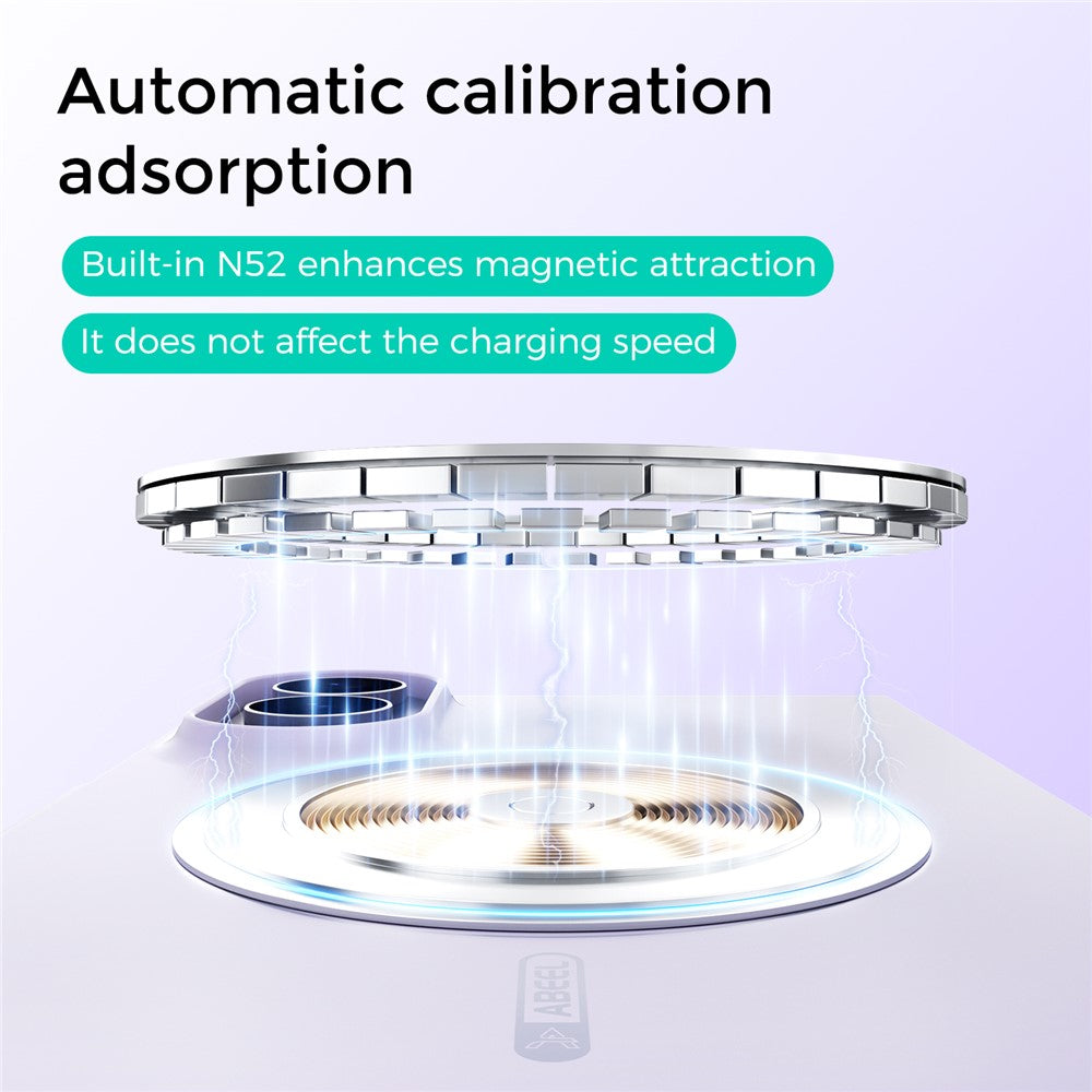 ABEEL Magnetisk Cover Til Samsung Galaxy Z Fold8 Skin Touch Flydende Silikone Telefon Bagcover