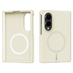 ABEEL Magnetisk Cover Til Samsung Galaxy Z Fold8 Skin Touch Flydende Silikone Telefon Bagcover