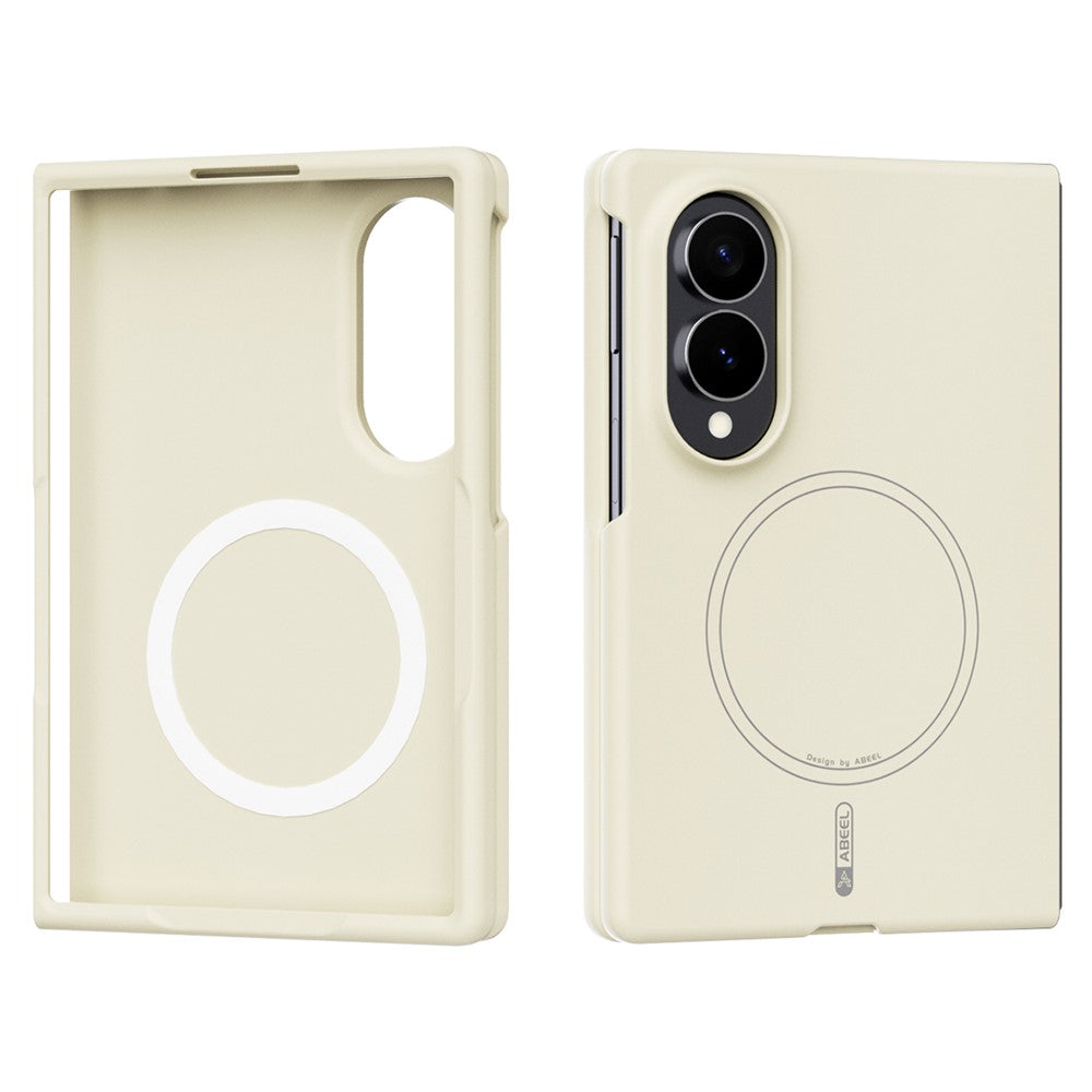 ABEEL Magnetisk Cover Til Samsung Galaxy Z Fold8 Skin Touch Flydende Silikone Telefon Bagcover