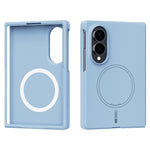 ABEEL Magnetisk Cover Til Samsung Galaxy Z Fold8 Skin Touch Flydende Silikone Telefon Bagcover