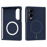 ABEEL Magnetisk Cover Til Samsung Galaxy Z Fold8 Skin Touch Flydende Silikone Telefon Bagcover
