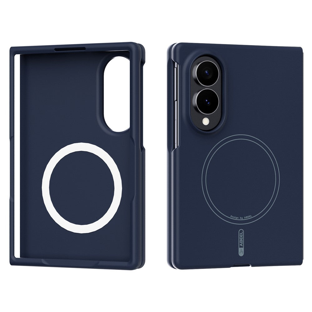 ABEEL Magnetisk Cover Til Samsung Galaxy Z Fold8 Skin Touch Flydende Silikone Telefon Bagcover