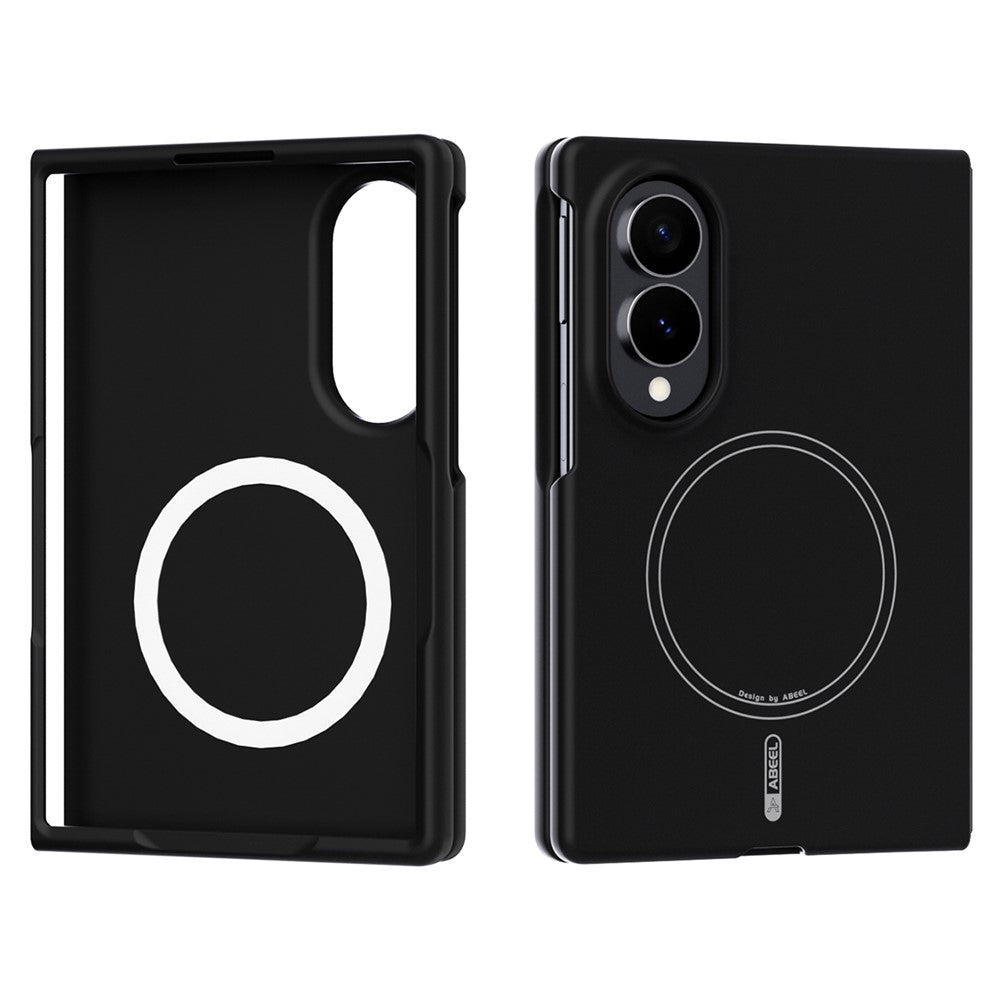 ABEEL Magnetisk Cover Til Samsung Galaxy Z Fold8 Skin Touch Flydende Silikone Telefon Bagcover