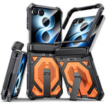 For Samsung Galaxy Z Flip8 / Z Flip7 5G Case Kickstand Hinge Protection Rugged PC + TPU Phone Cover